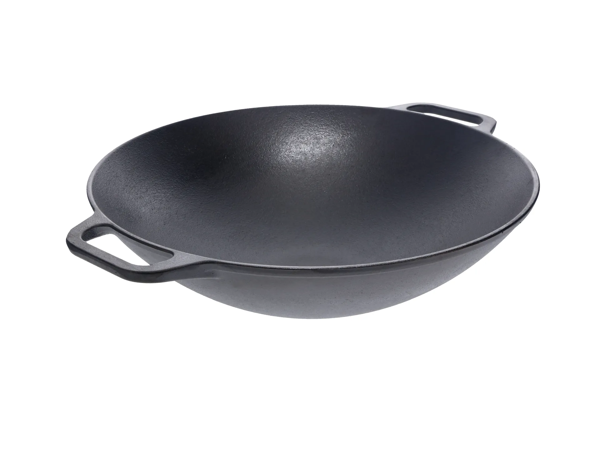 Cast iron wok pan 36 cm, Black Victoria