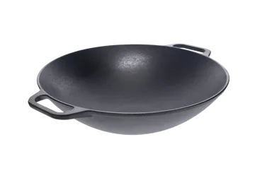 Cast iron wok pan 36 cm - Black - Victoria