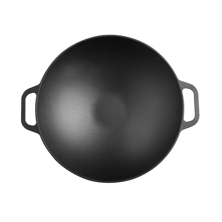 Cast iron wok pan 36 cm, Black Victoria