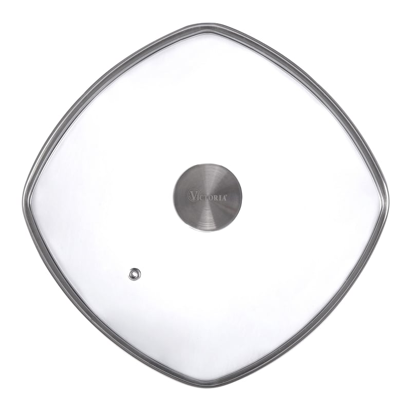 Victoria Glass lid with knob 25x25 cm