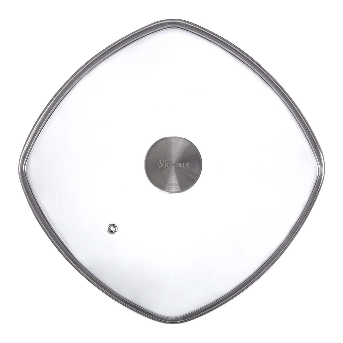 Victoria Glass lid with knob 25x25 cm