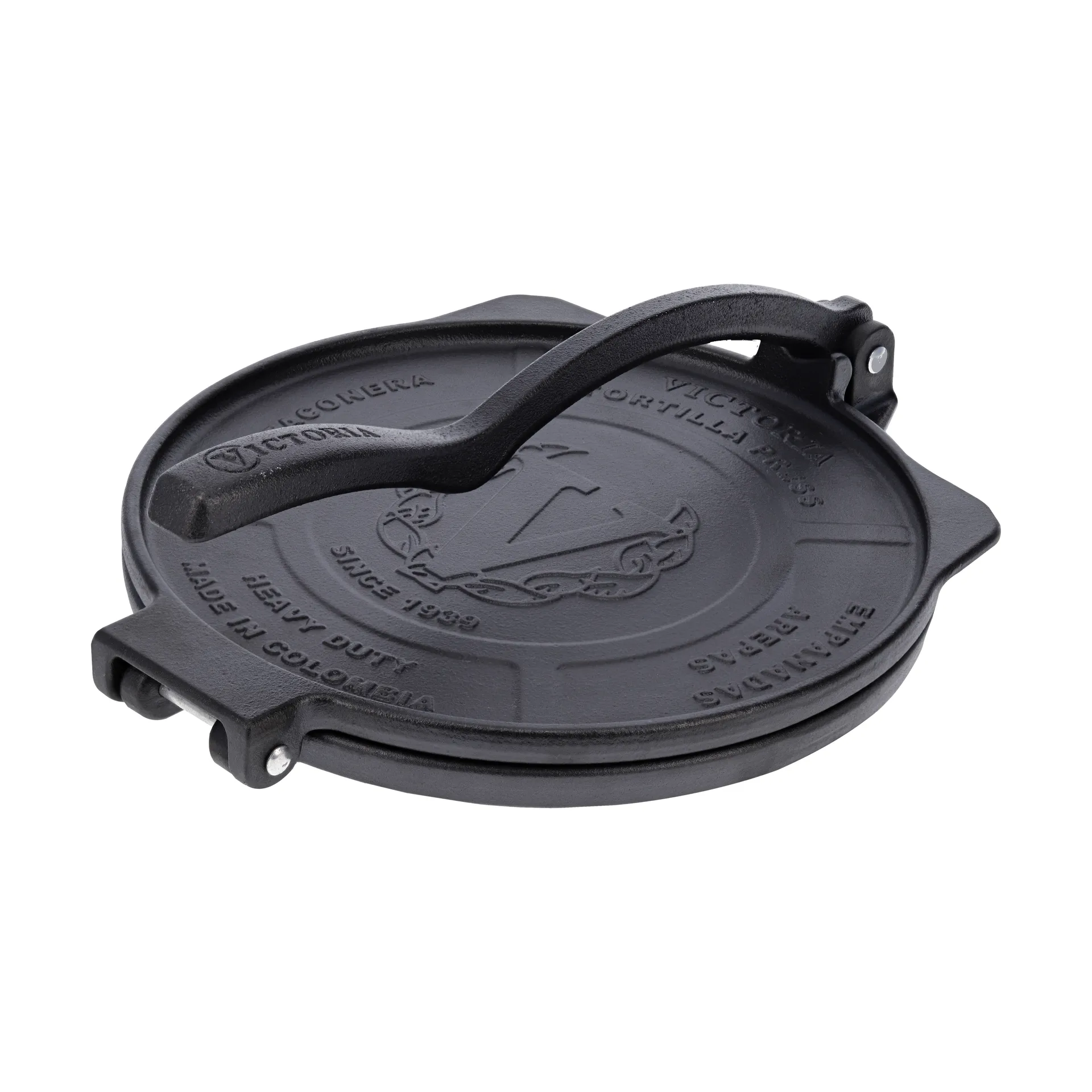 Heavy duty tortilla press Ø25 cm, Black Victoria