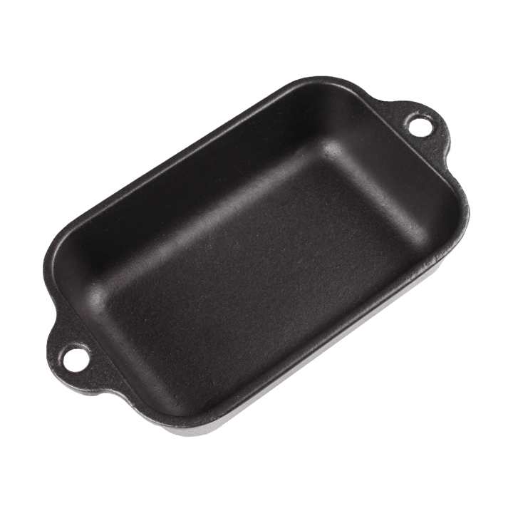 Oven dish cast iron enameled 12x18 cm, Black Victoria
