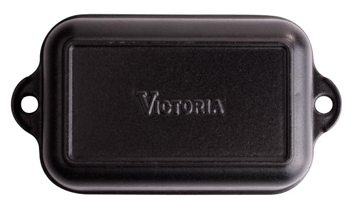 Oven dish cast iron enameled 12x18 cm, Black Victoria