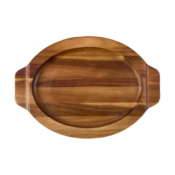 Victoria oval serving platter acacia wood - 29.4x19 cm - Victoria