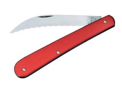 Alox foldable bread slicing knife 16 cm, Red Victorinox