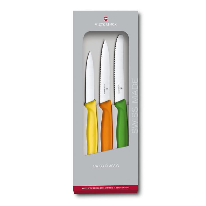 Swiss Classic paring knife set 3 pieces - Stainless steel - Victorinox
