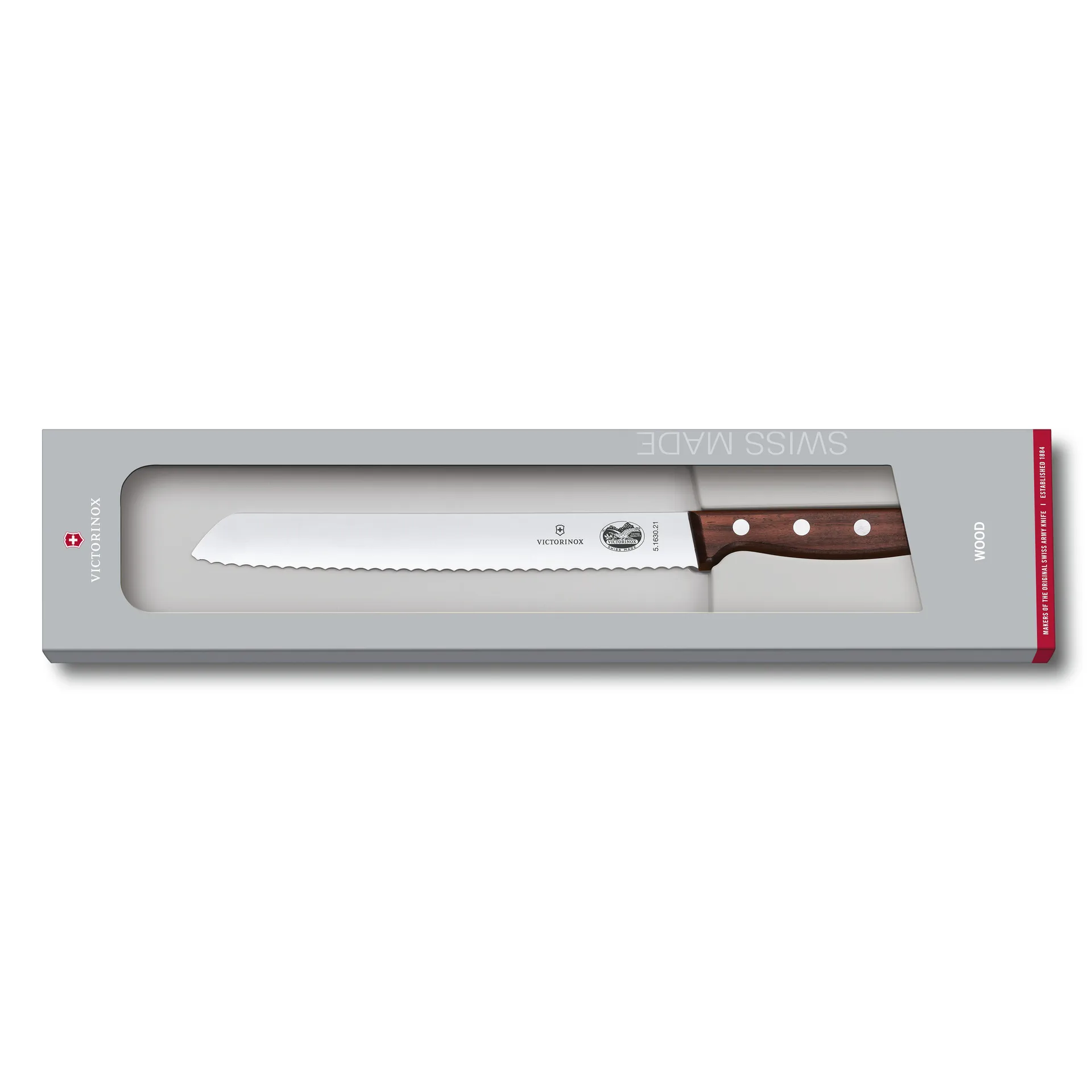 Wood bread knife 21 cm, Stainless steel-maple Victorinox