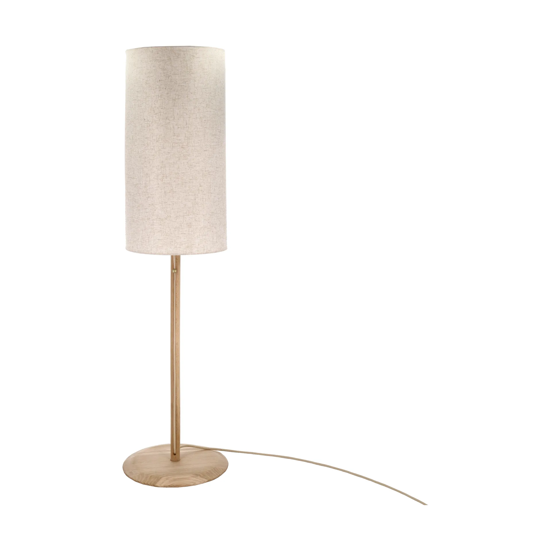 Barv floor lamp 143.5xØ38 cm, Untreated solid oak Villa Collection