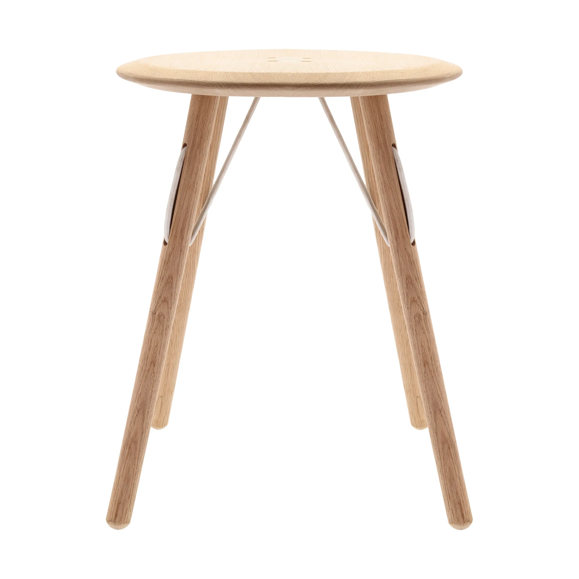 Barv side table 55xØ45 cm, Untreated solid oak Villa Collection