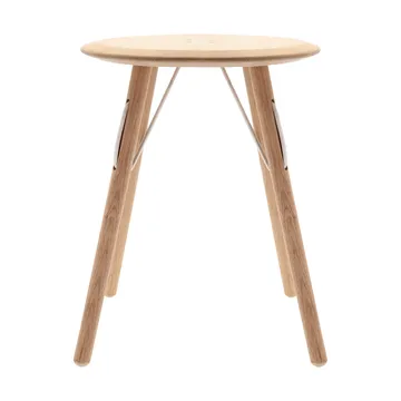Barv side table 55xØ45 cm - Untreated solid oak - Villa Collection