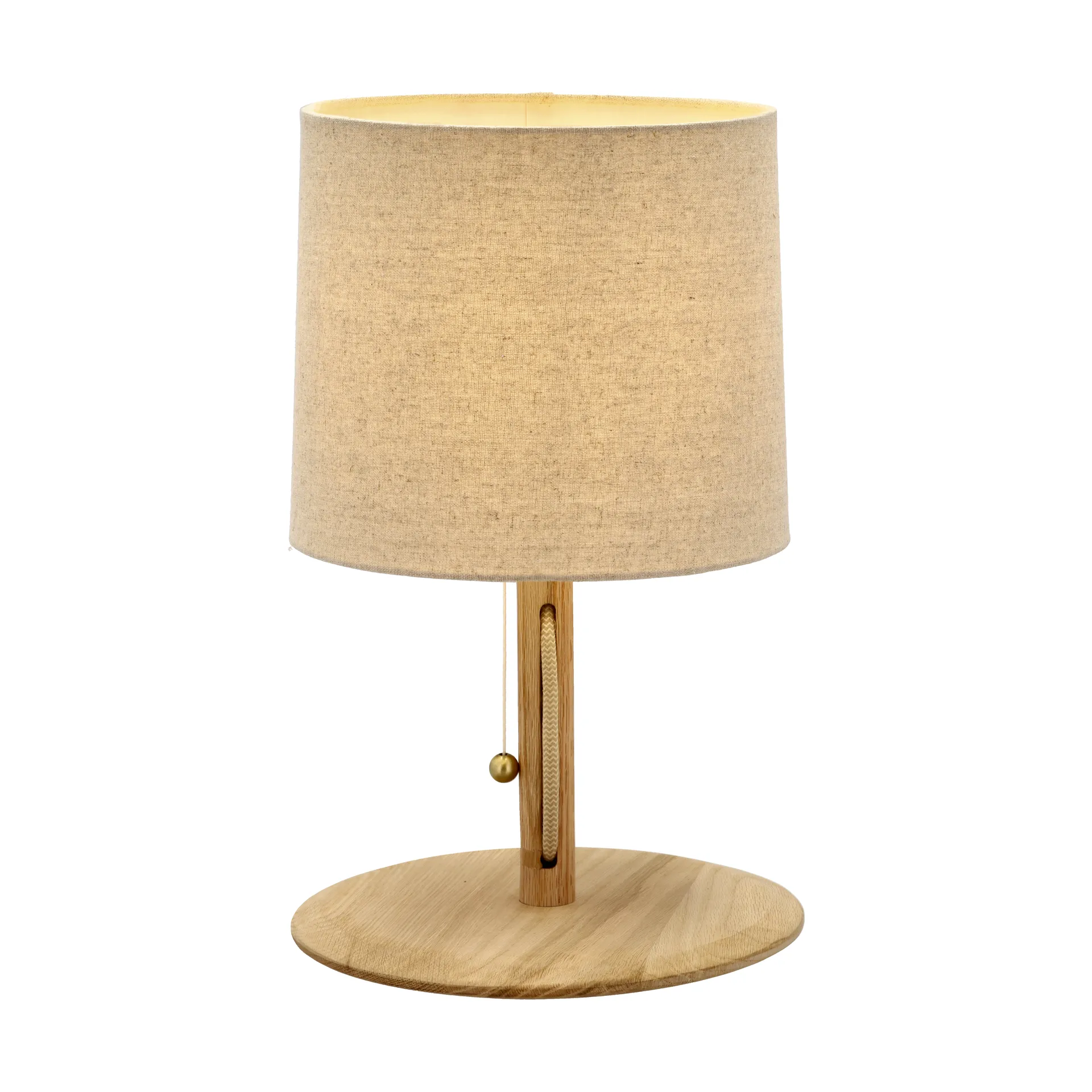 Barv table lamp 41xØ26 cm, Untreated solid oak Villa Collection