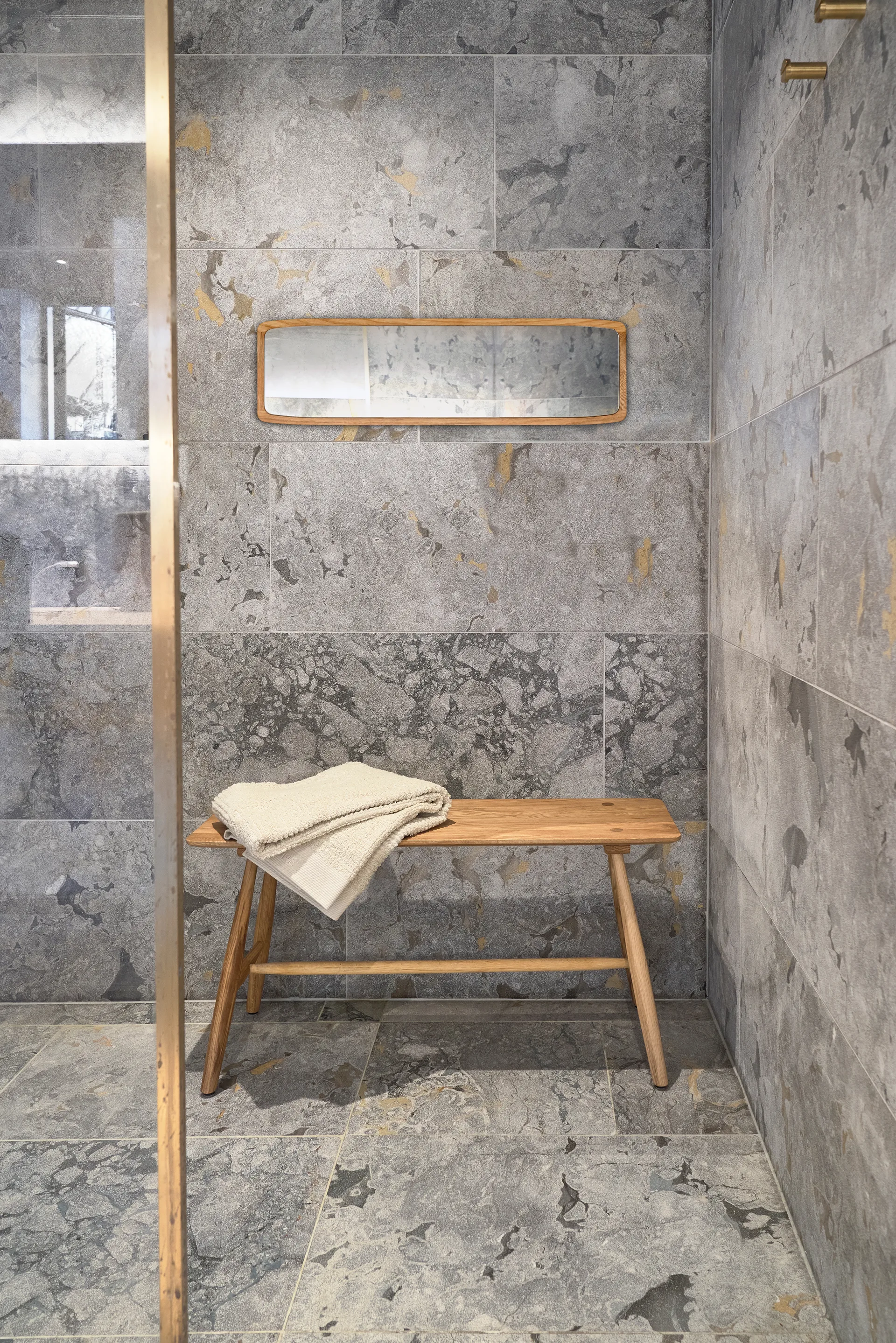 Bodo mirror 23x80 cm, Naturally oiled Villa Collection