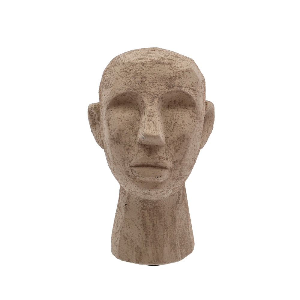 Villa Collection Head decoration Greybrown - large | Scandinavian Design | Porcelain figurines & sculptures | Brown