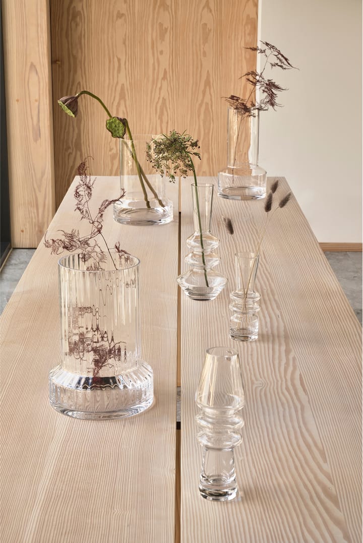 Hvils glass vase Ø19 - Clear - Villa Collection