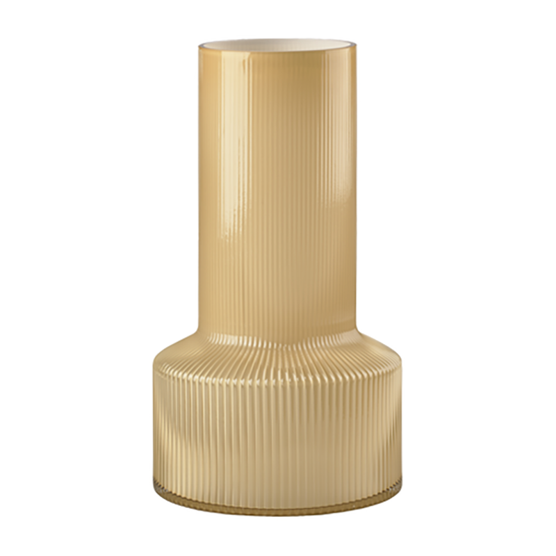 Villa Collection Hvils glass vase o19 Honey | Scandinavian Design | Vases | Yellow