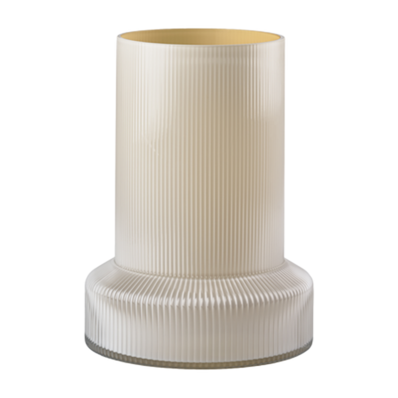 Villa Collection Hvils glass vase o21 cm White | Scandinavian Design | Vases | White