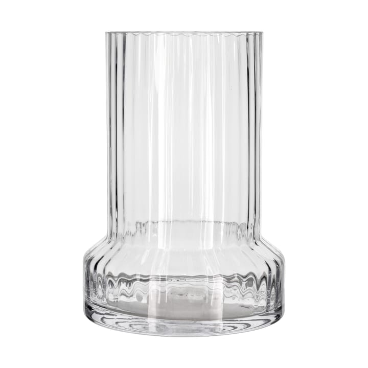 Hvils glass vase ribbed Ø21 cm - Clear - Villa Collection