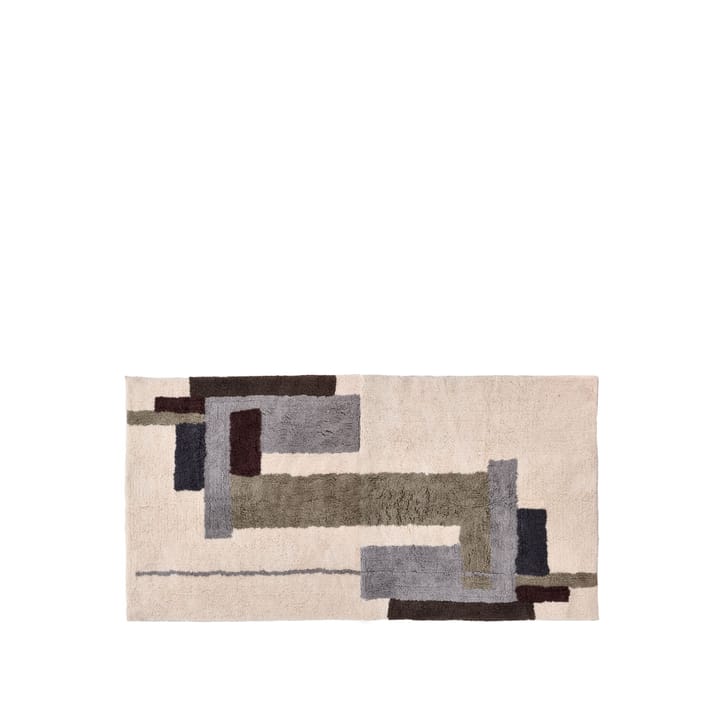 Laerk rug, grey/offwhite - 90x180 cm Villa Collection
