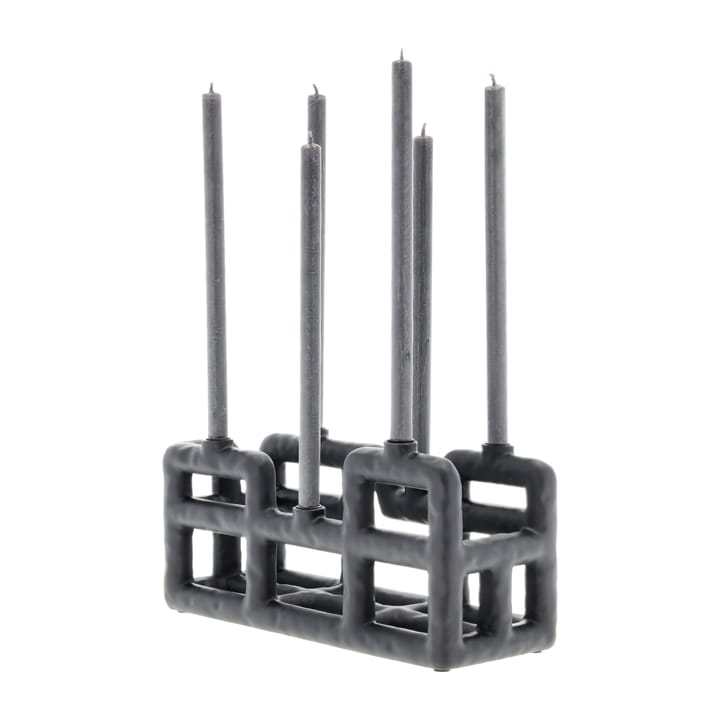 Lyst candlestick 6 candles - Black - Villa Collection
