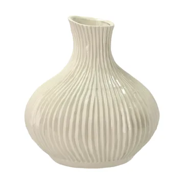 Oak vase Ø31x33,5 cm - Cream white - Villa Collection
