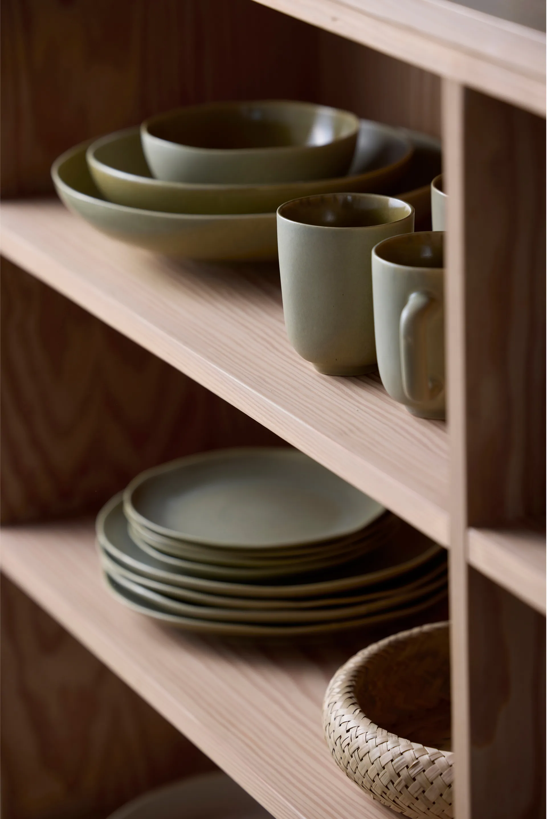 Shoku pasta bowl Ø21 cm, Pure Green Villa Collection