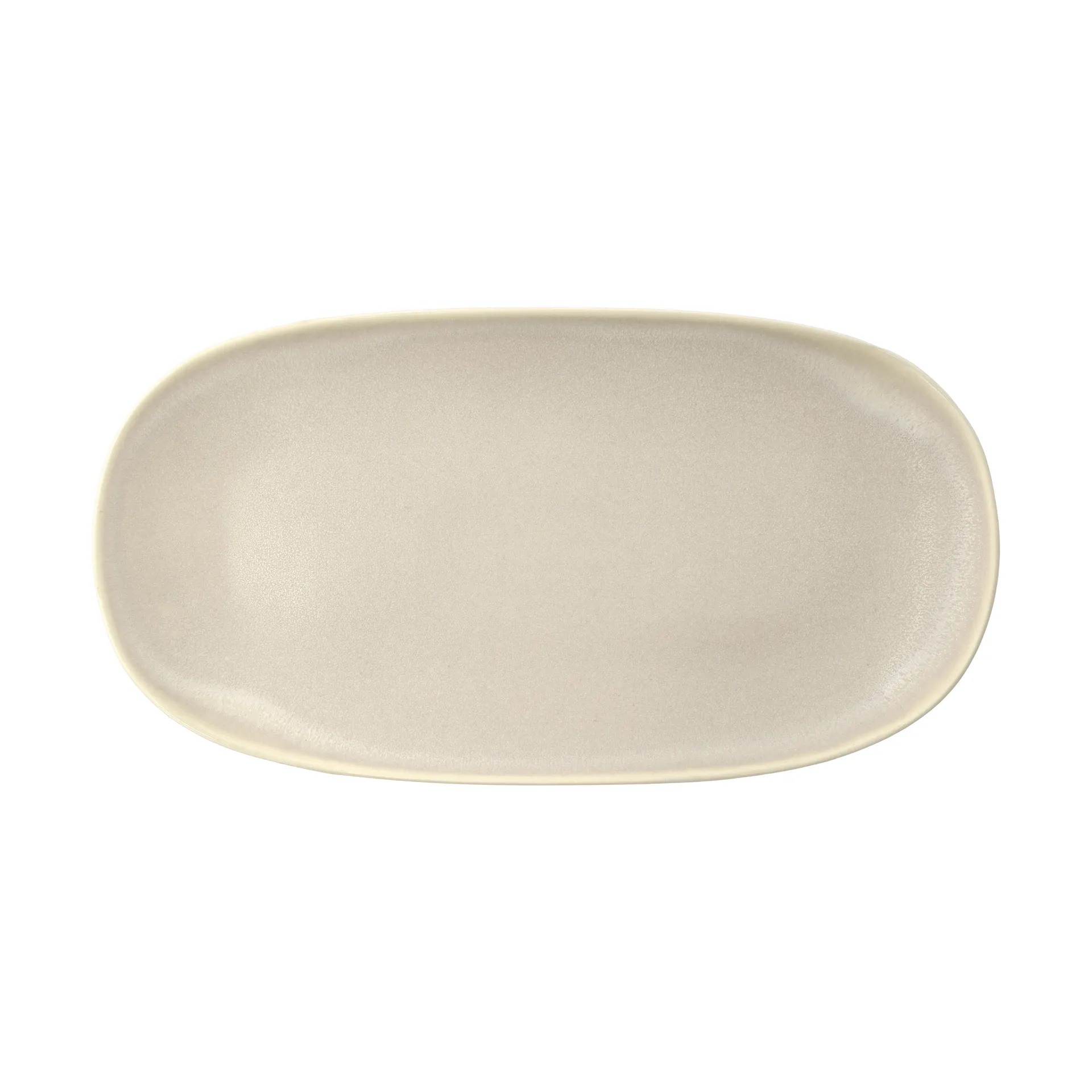 Shoku serving plate 18x34 cm, Beige Villa Collection