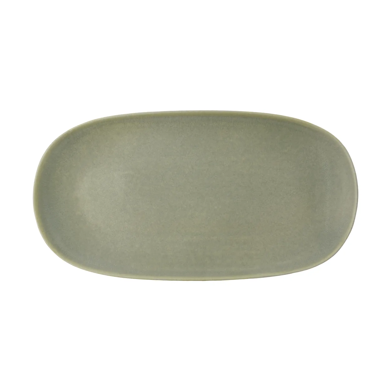 Villa Collection Shoku serving plate 18x34 cm Pure Green