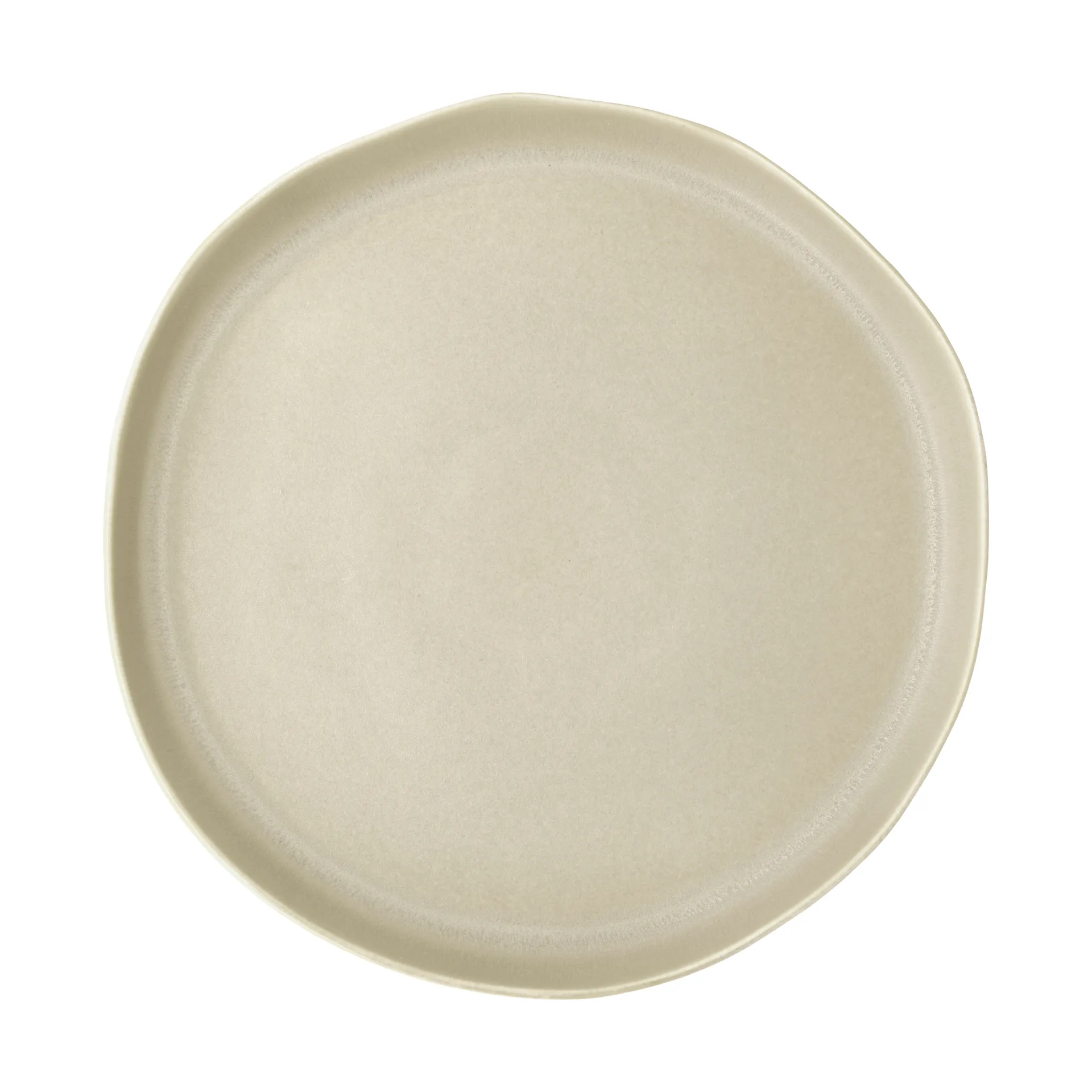 Shoku serving platter Ø28 cm, Beige Villa Collection