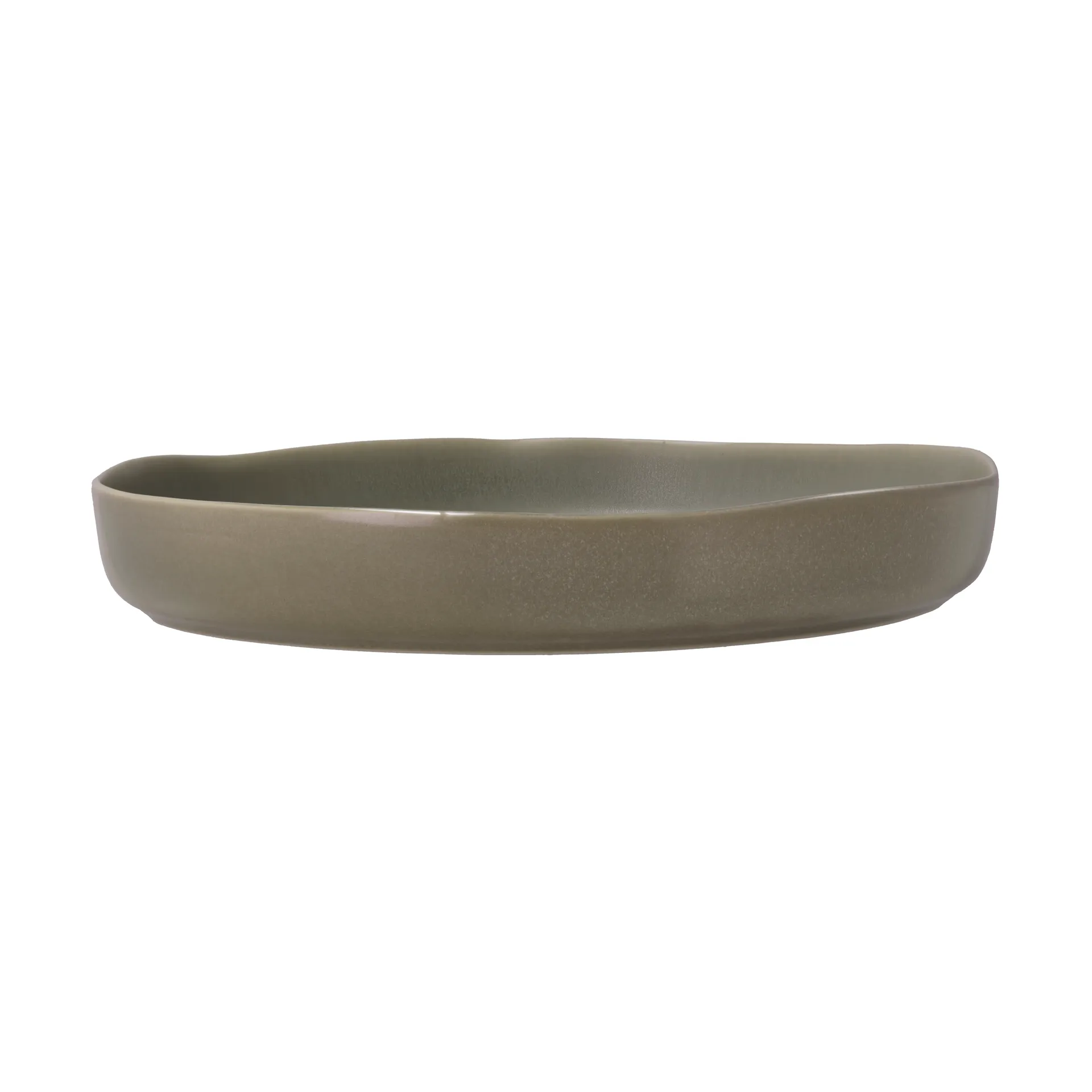 Shoku serving platter Ø28 cm, Warm Brown Villa Collection