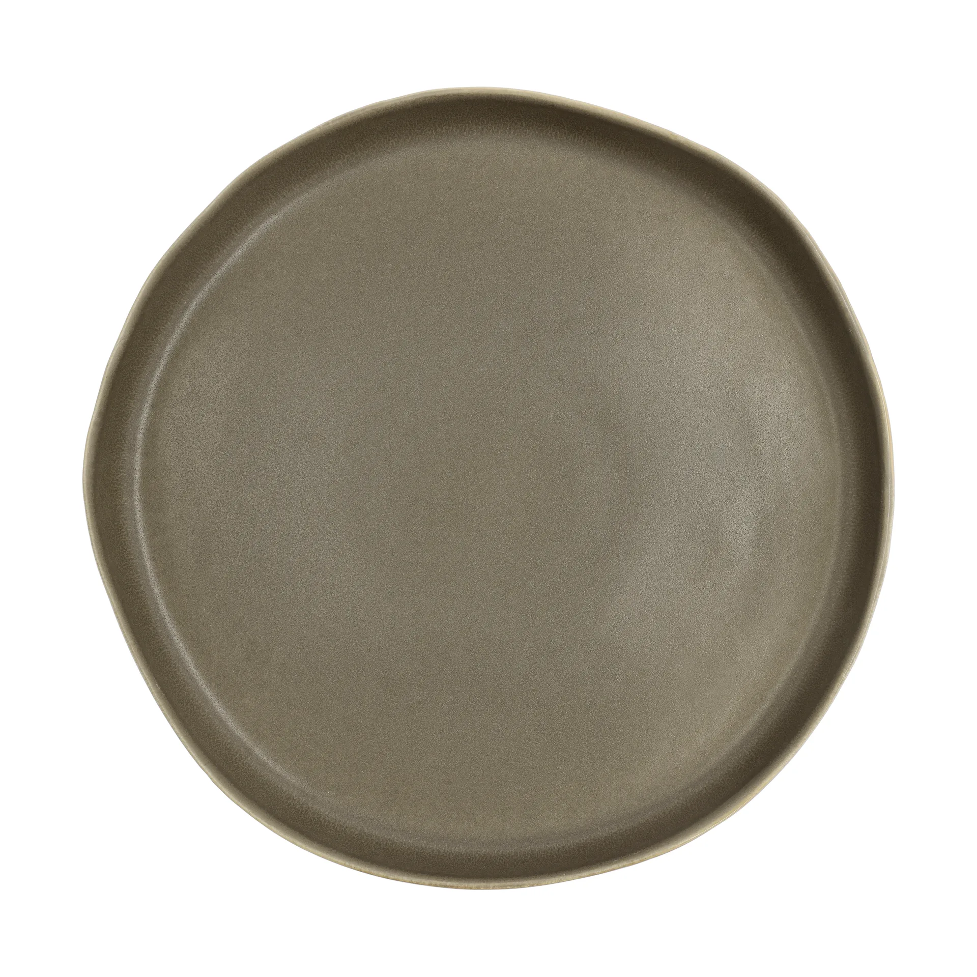 Shoku serving platter Ø28 cm, Warm Brown Villa Collection