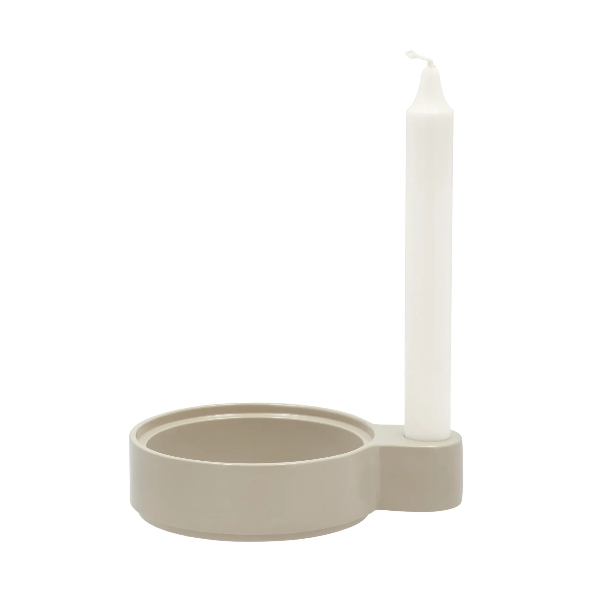 Styles candle holder 3.6x16 cm, Sand aluminum Villa Collection