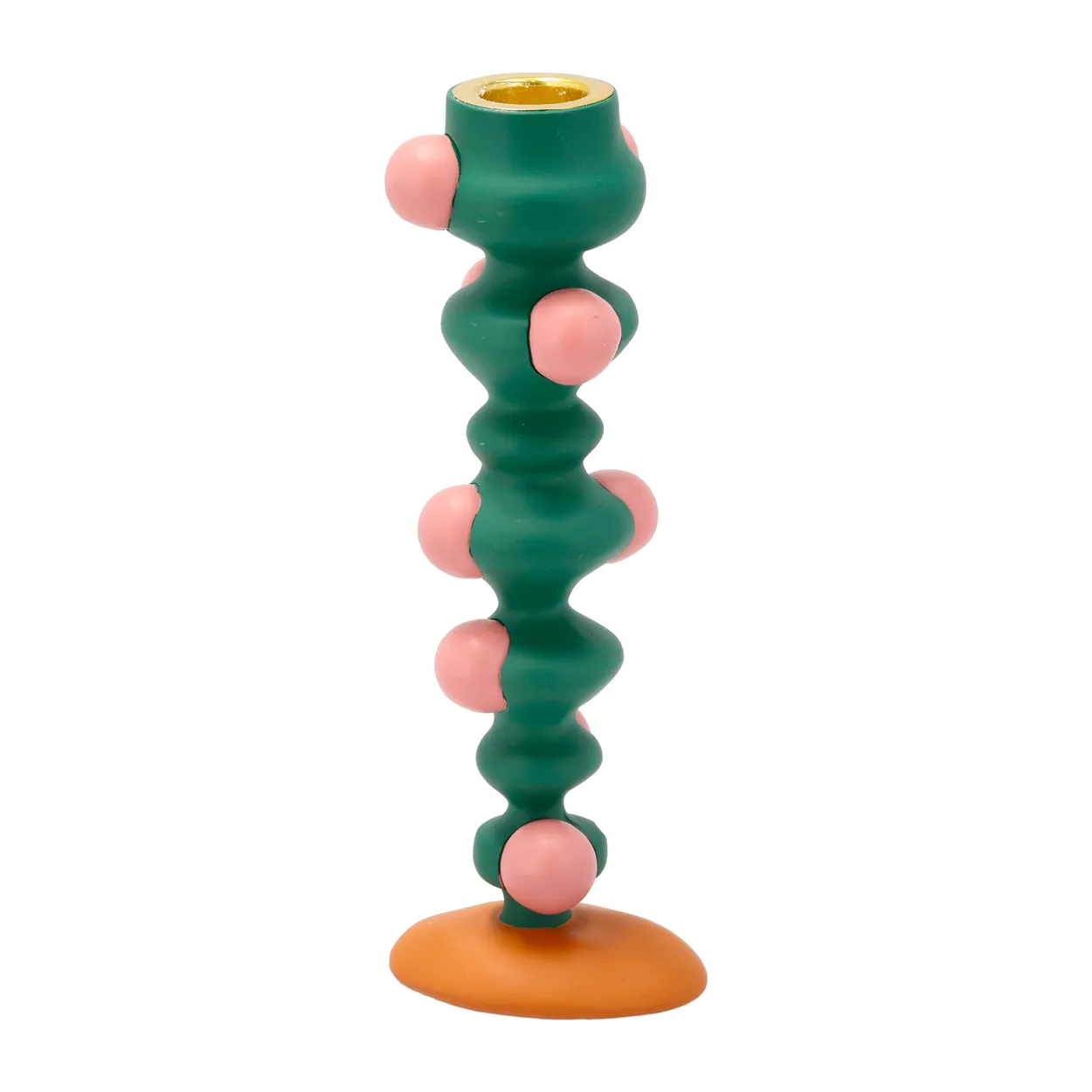 Villa Collection Styles candle sticks bobbles 18 cm Green-pink