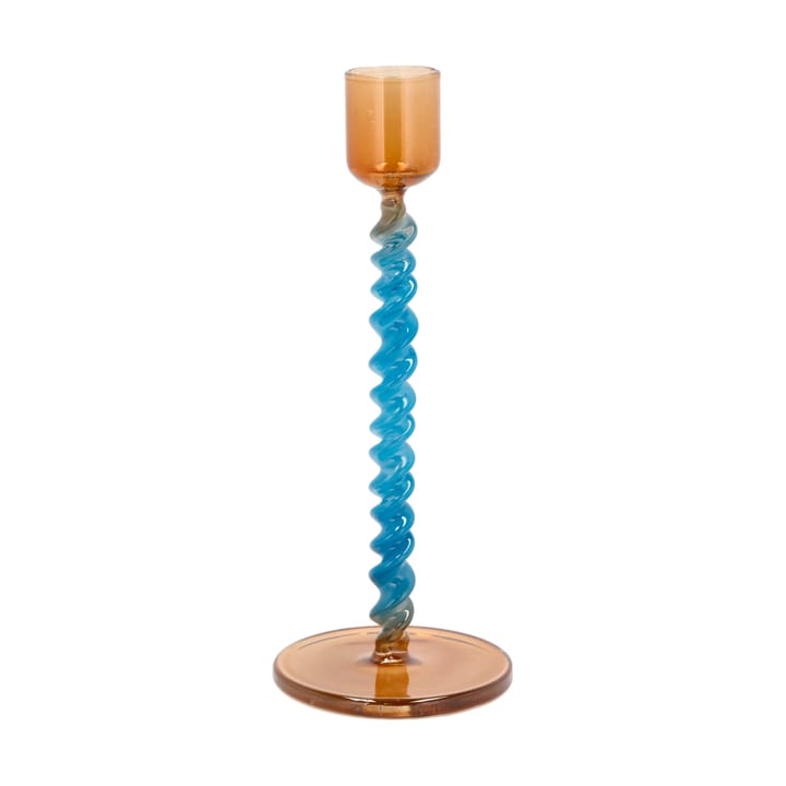 Styles candlestick 16,3 cm - Blue-amber - Villa Collection