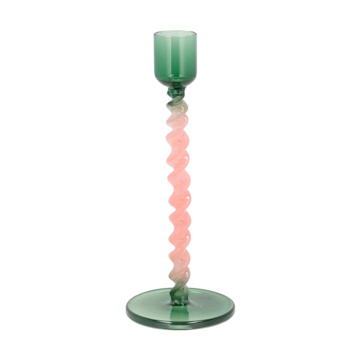 Styles candlestick 16,3 cm - Green-pink - Villa Collection