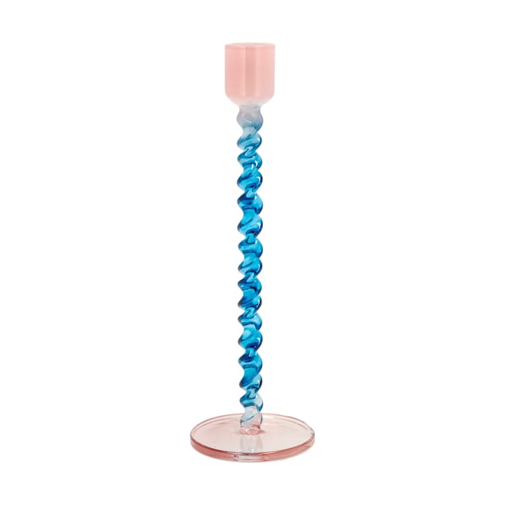 Styles candlestick 20,3 cm - Blue-pink - Villa Collection