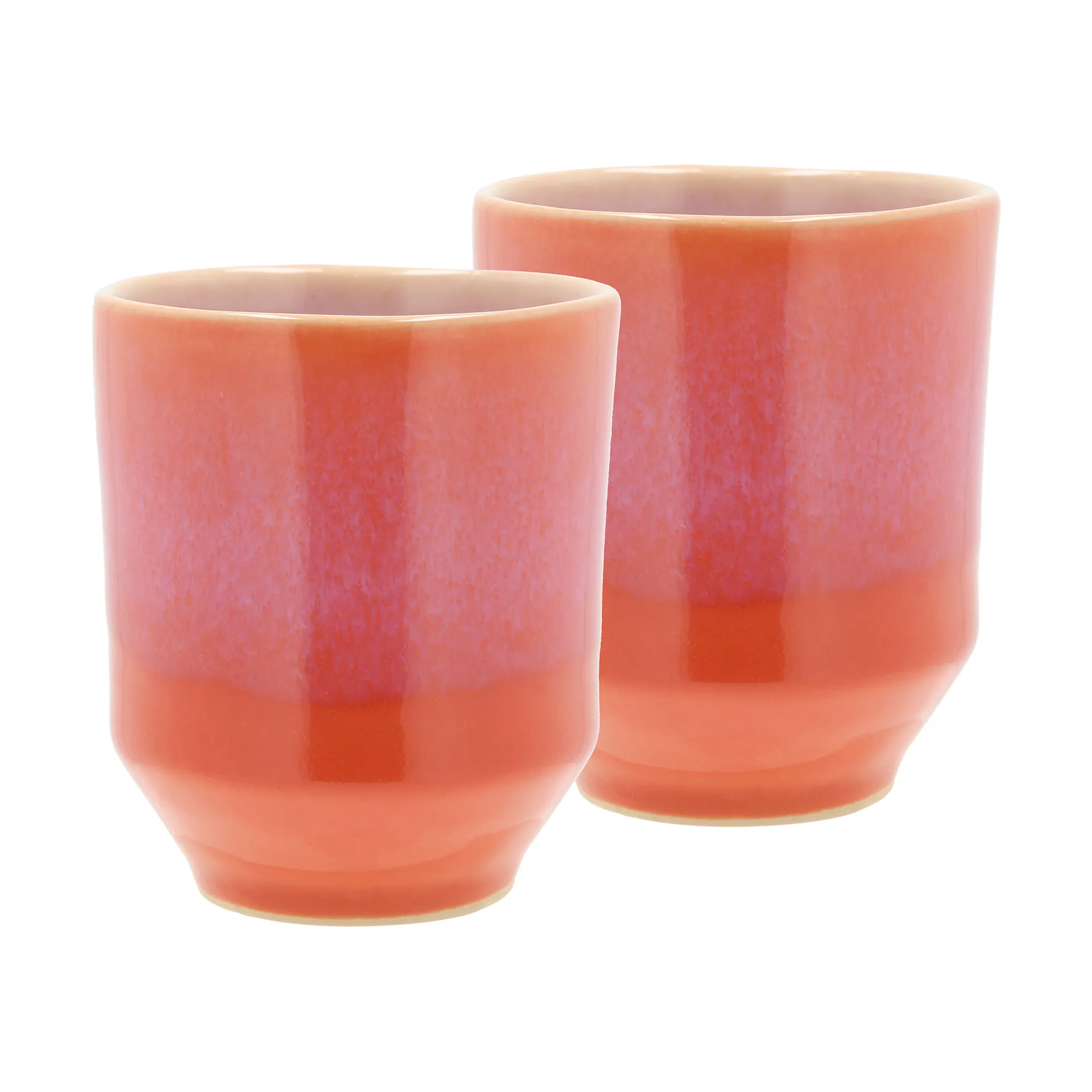 Styles mug 18 cl 2-pack, Purple-orange Villa Collection