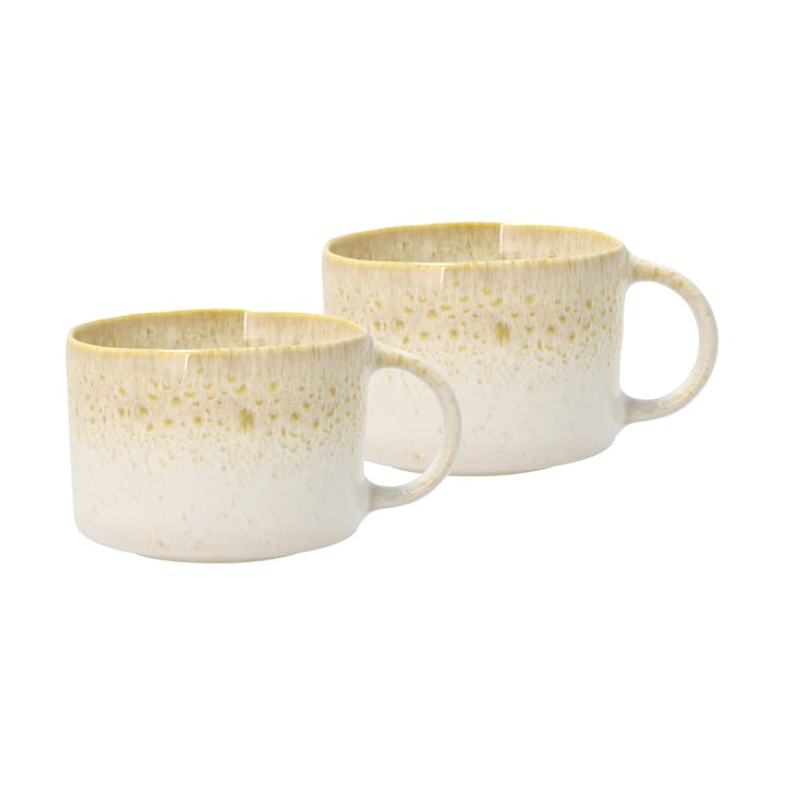 Styles mug with handle 16 cl 2-pack - Creme-sand - Villa Collection