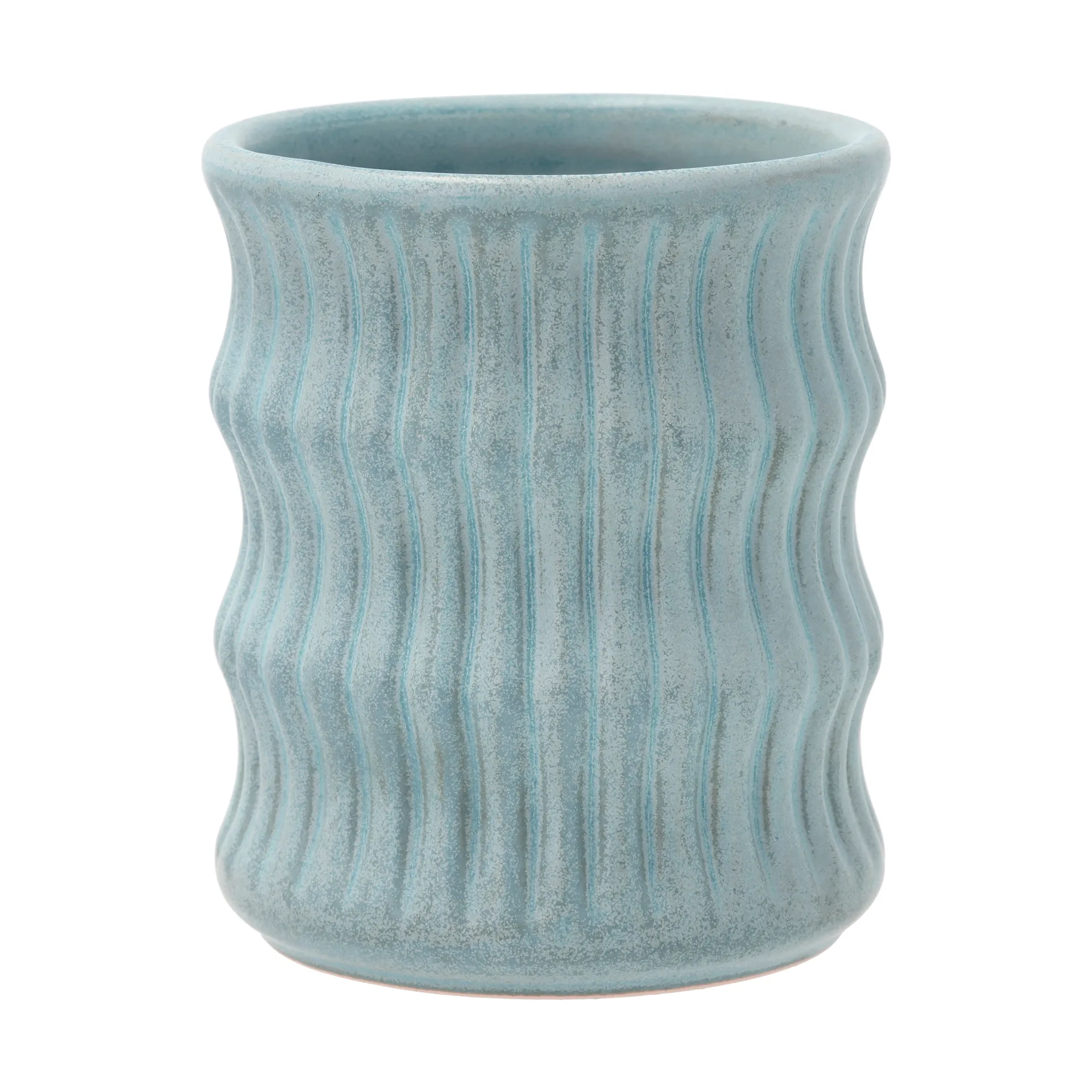 Styles mug with ribbed pattern 30 cl 2-pack, Blue Villa Collection