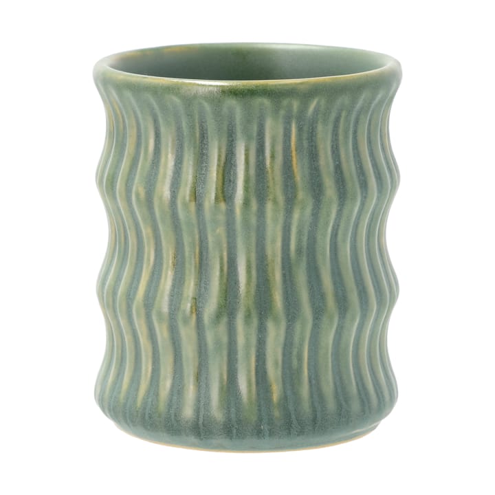 Styles mug with ribbed pattern 30 cl 2-pack, Green Villa Collection
