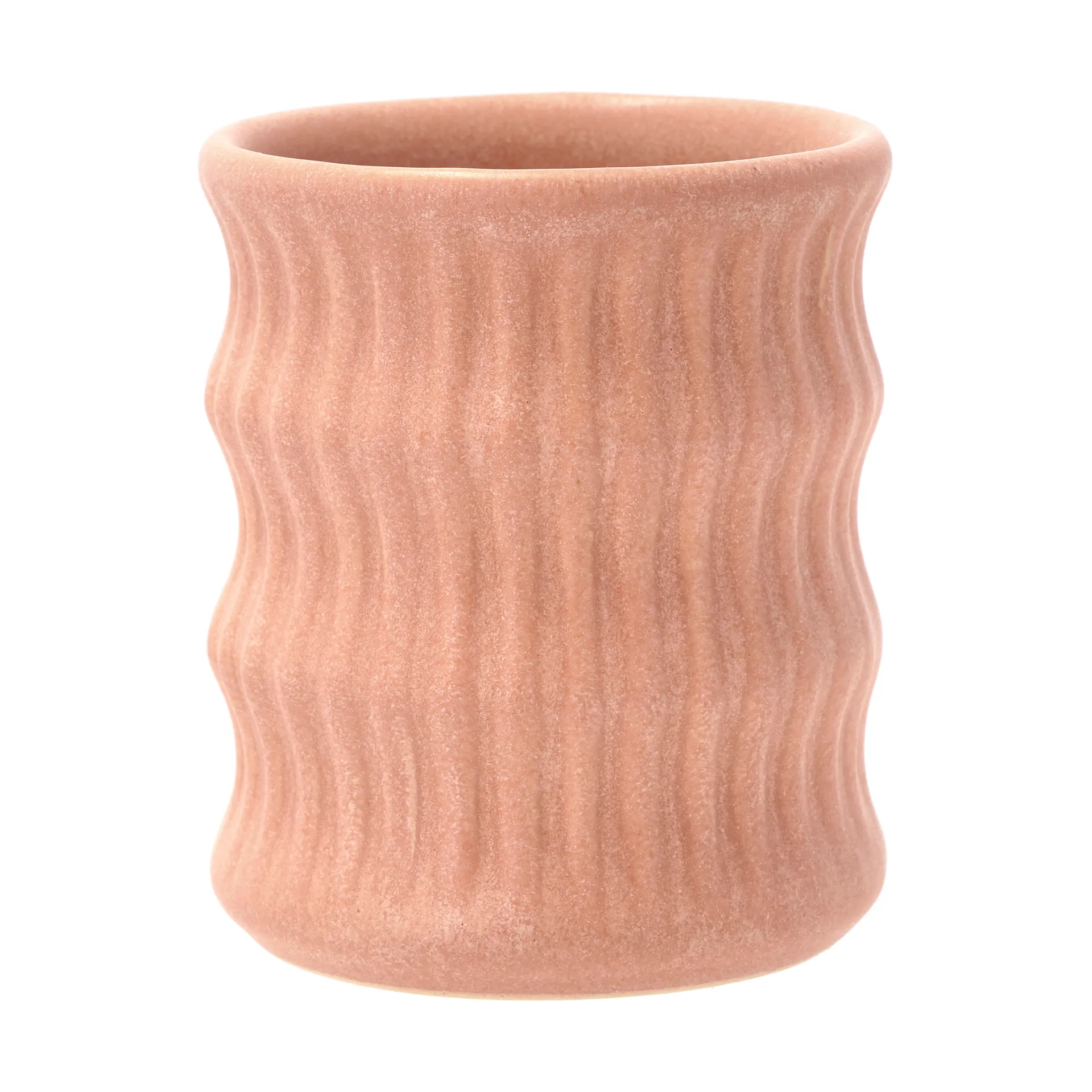 Styles mug with ribbed pattern 30 cl 2-pack, Pink Villa Collection