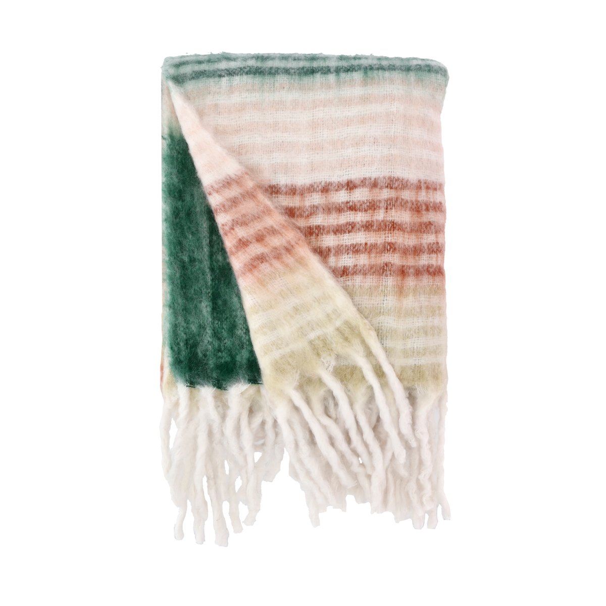 Villa Collection Styles throw 130x170 cm Sand-apricot-pink-green