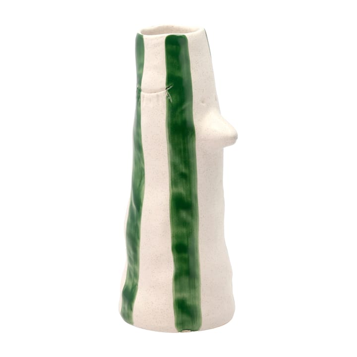 Styles vase with beak and eye lashes 26 cm - Green - Villa Collection