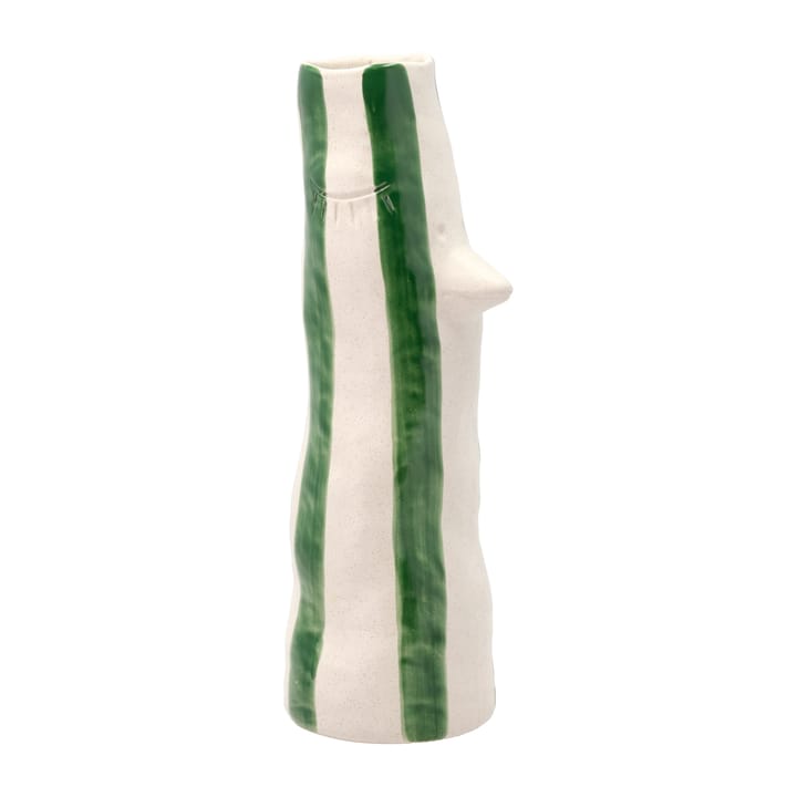 Styles vase with beak and eye lashes 34 cm - Green - Villa Collection