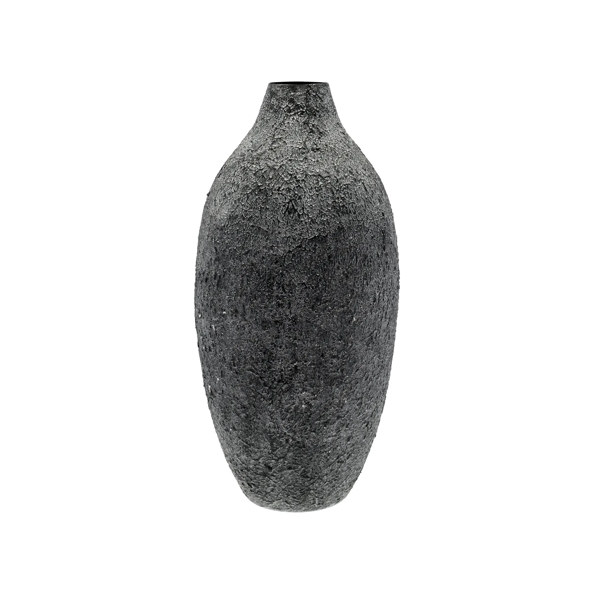 Thunder vase Ø30 cm, Black Villa Collection