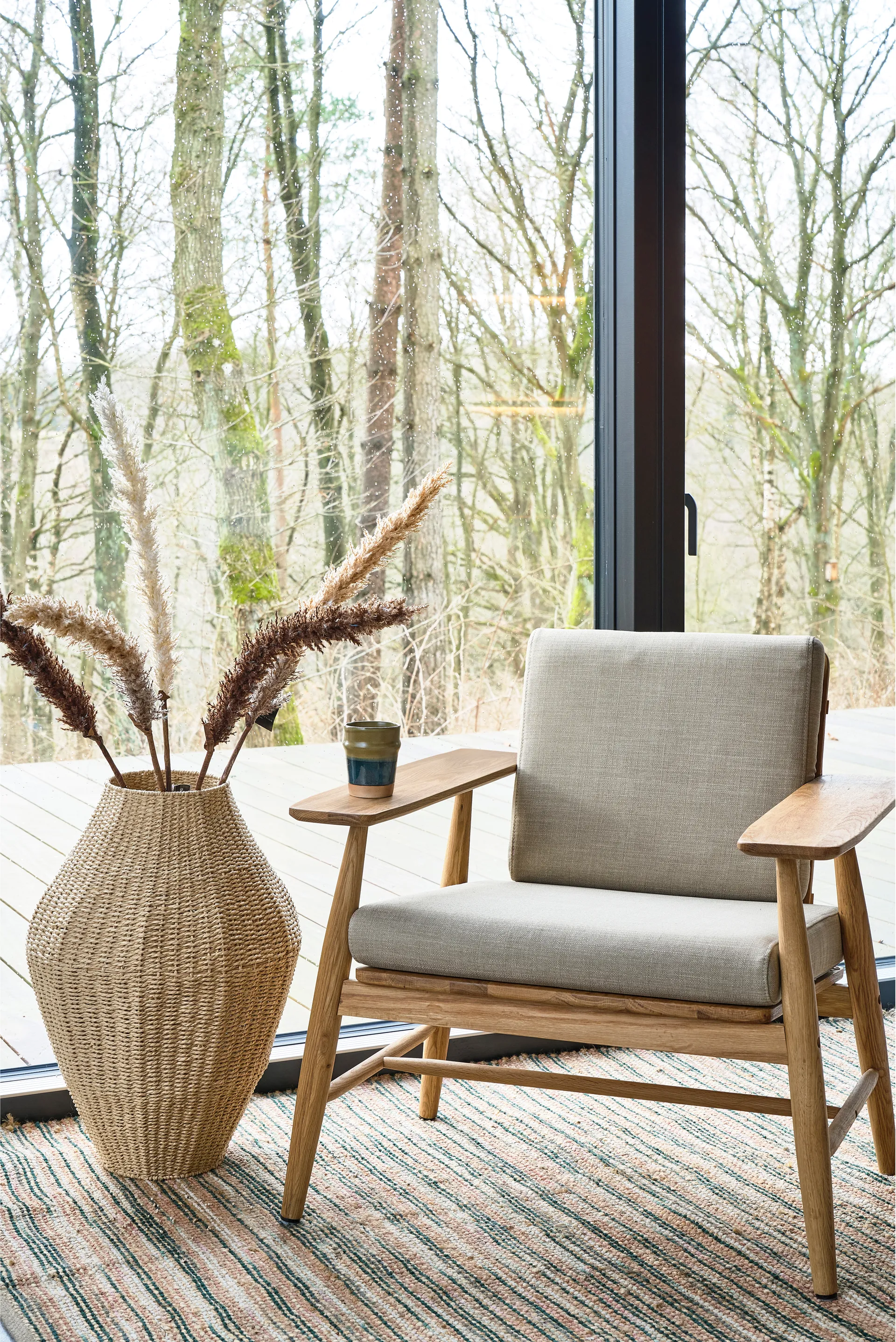 Vem rug, Green-nature-pink, 120x180 cm Villa Collection