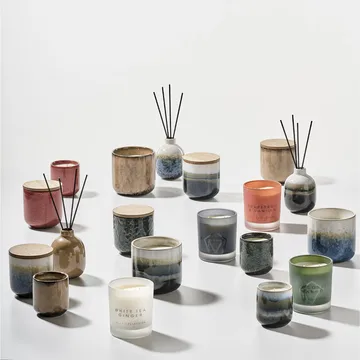 Villa Collection scented candle - Green/white - cactus blossom - Villa Collection