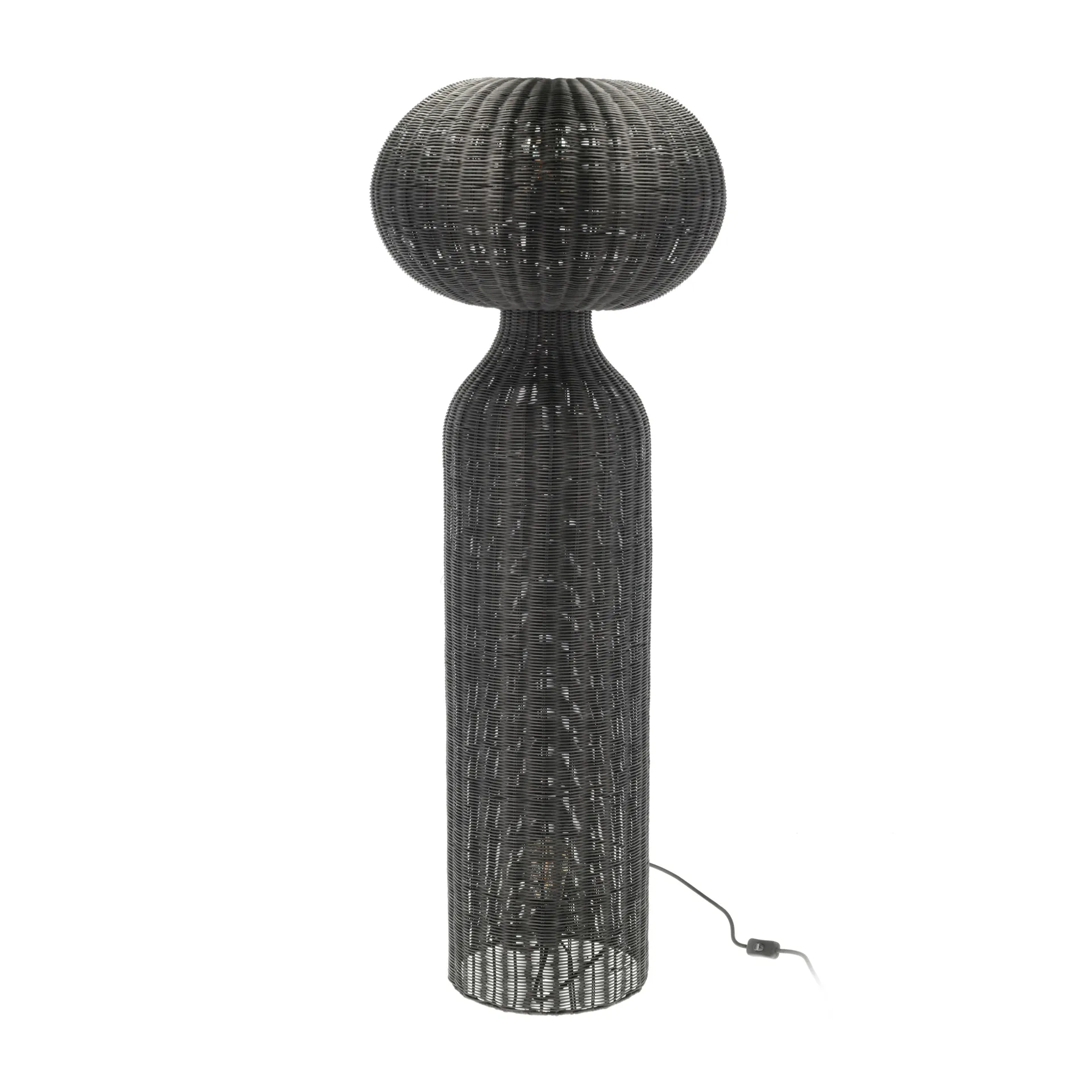 Werna floor lamp Ø50x130 cm, Black rattan Villa Collection