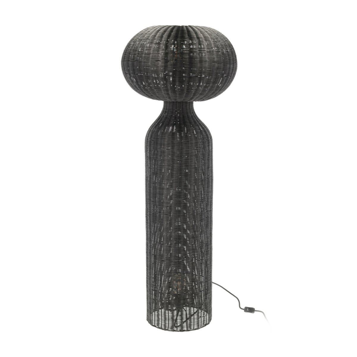 Villa Collection Werna floor lamp o50x130 cm Black rattan