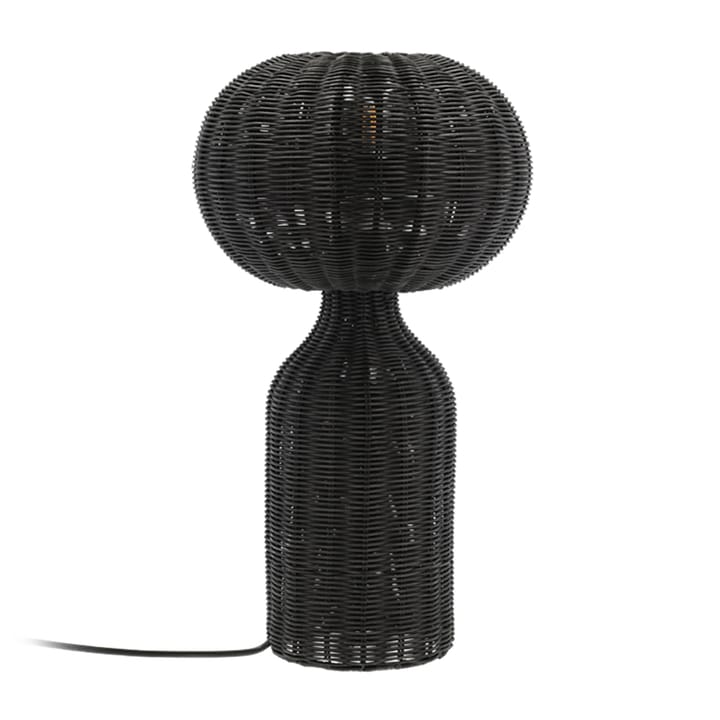 Werna table lamp rattan Ø30 cm - Black - Villa Collection